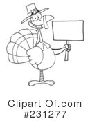 Thanksgiving Turkey Clipart #231277 by Hit Toon