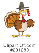 Thanksgiving Turkey Clipart #231280 by Hit Toon