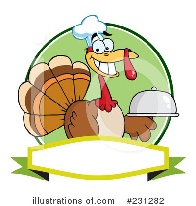 Royalty-Free (RF) Thanksgiving Turkey Clipart Illustration by Hit Toon - Stock Sample #231282