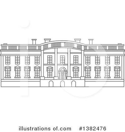 White House Clipart #1382476 by Vector Tradition SM