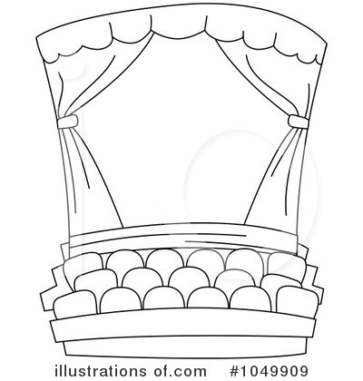 Royalty-Free (RF) Theater Clipart Illustration by BNP Design Studio - Stock Sample #1049909