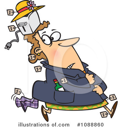 Royalty-Free (RF) Thief Clipart Illustration by toonaday - Stock Sample #1088860