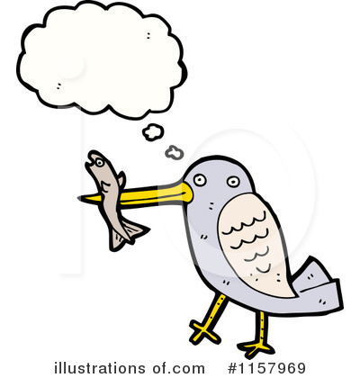 Royalty-Free (RF) Thinking Bird Clipart Illustration by lineartestpilot - Stock Sample #1157969