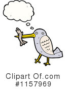 Thinking Bird Clipart #1157969 by lineartestpilot