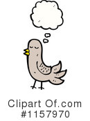 Thinking Bird Clipart #1157970 by lineartestpilot