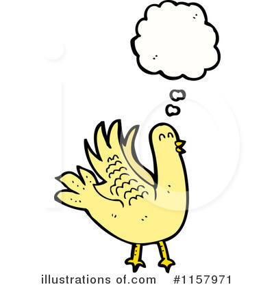Royalty-Free (RF) Thinking Bird Clipart Illustration by lineartestpilot - Stock Sample #1157971