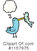 Thinking Bird Clipart #1157975 by lineartestpilot