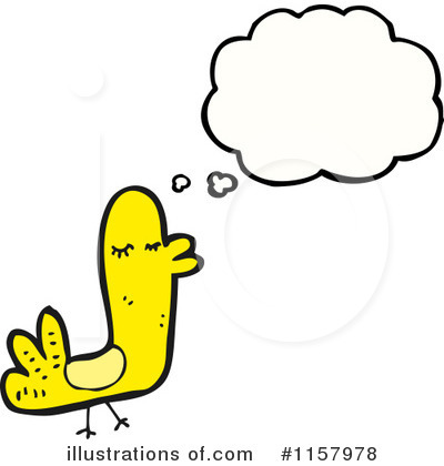 Royalty-Free (RF) Thinking Bird Clipart Illustration by lineartestpilot - Stock Sample #1157978