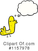 Thinking Bird Clipart #1157978 by lineartestpilot