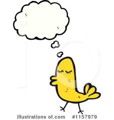 Royalty-Free (RF) Thinking Bird Clipart Illustration by lineartestpilot - Stock Sample #1157979