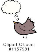 Thinking Bird Clipart #1157981 by lineartestpilot