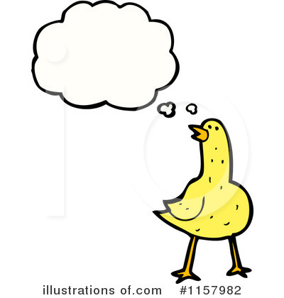 Royalty-Free (RF) Thinking Bird Clipart Illustration by lineartestpilot - Stock Sample #1157982