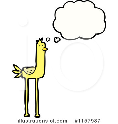 Royalty-Free (RF) Thinking Bird Clipart Illustration by lineartestpilot - Stock Sample #1157987