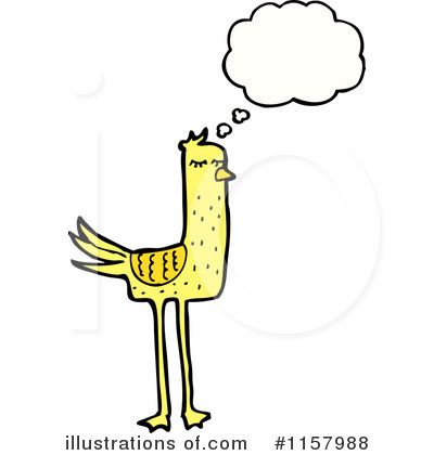 Royalty-Free (RF) Thinking Bird Clipart Illustration by lineartestpilot - Stock Sample #1157988