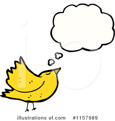 Royalty-Free (RF) Thinking Bird Clipart Illustration by lineartestpilot - Stock Sample #1157989