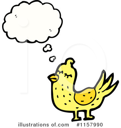 Royalty-Free (RF) Thinking Bird Clipart Illustration by lineartestpilot - Stock Sample #1157990