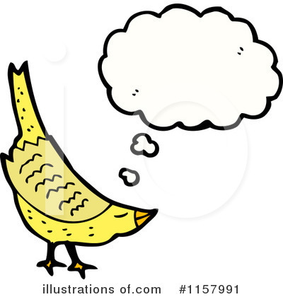 Royalty-Free (RF) Thinking Bird Clipart Illustration by lineartestpilot - Stock Sample #1157991