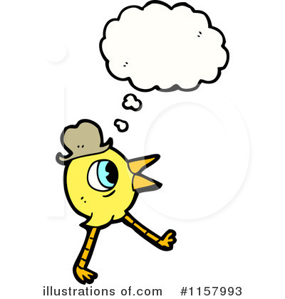Royalty-Free (RF) Thinking Bird Clipart Illustration by lineartestpilot - Stock Sample #1157993