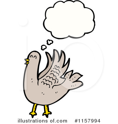 Royalty-Free (RF) Thinking Bird Clipart Illustration by lineartestpilot - Stock Sample #1157994