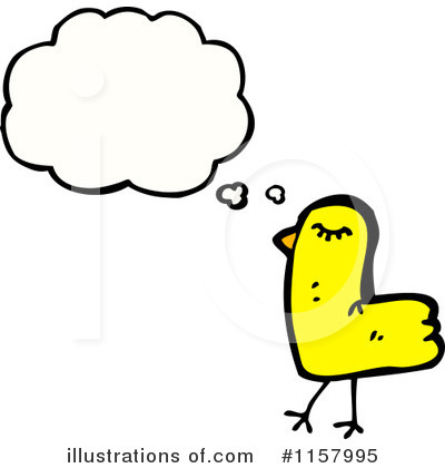 Royalty-Free (RF) Thinking Bird Clipart Illustration by lineartestpilot - Stock Sample #1157995