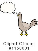 Thinking Bird Clipart #1158001 by lineartestpilot