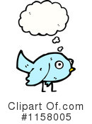 Thinking Bird Clipart #1158005 by lineartestpilot