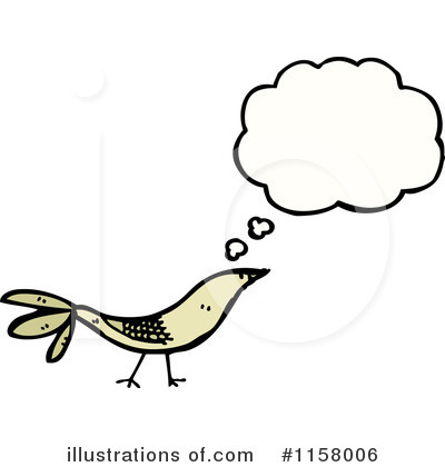 Thinking Bird Clipart #1158006 by lineartestpilot