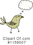 Thinking Bird Clipart #1158007 by lineartestpilot