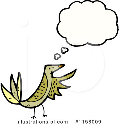 Thinking Bird Clipart #1158009 by lineartestpilot