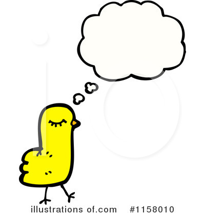 Royalty-Free (RF) Thinking Bird Clipart Illustration by lineartestpilot - Stock Sample #1158010
