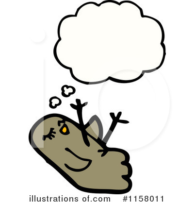 Thinking Bird Clipart #1158011 by lineartestpilot
