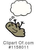 Thinking Bird Clipart #1158011 by lineartestpilot