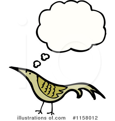Royalty-Free (RF) Thinking Bird Clipart Illustration by lineartestpilot - Stock Sample #1158012