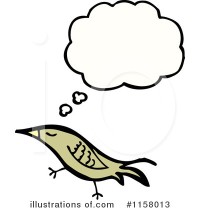Royalty-Free (RF) Thinking Bird Clipart Illustration by lineartestpilot - Stock Sample #1158013