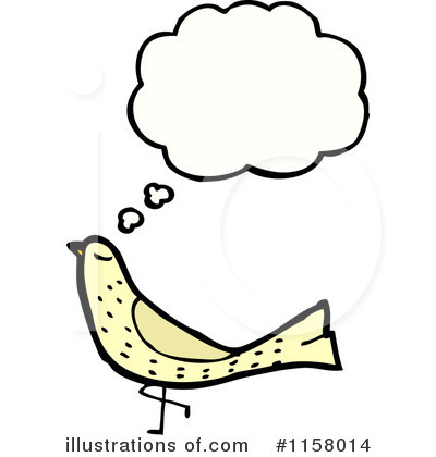 Thinking Bird Clipart #1158014 by lineartestpilot