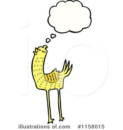 Thinking Bird Clipart #1158015 by lineartestpilot