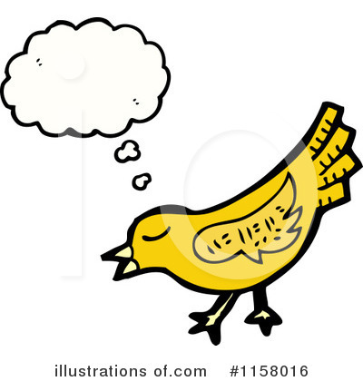 Royalty-Free (RF) Thinking Bird Clipart Illustration by lineartestpilot - Stock Sample #1158016