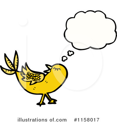 Royalty-Free (RF) Thinking Bird Clipart Illustration by lineartestpilot - Stock Sample #1158017
