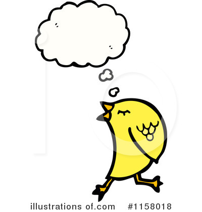 Thinking Bird Clipart #1158018 by lineartestpilot