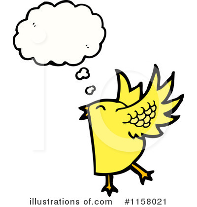 Royalty-Free (RF) Thinking Bird Clipart Illustration by lineartestpilot - Stock Sample #1158021