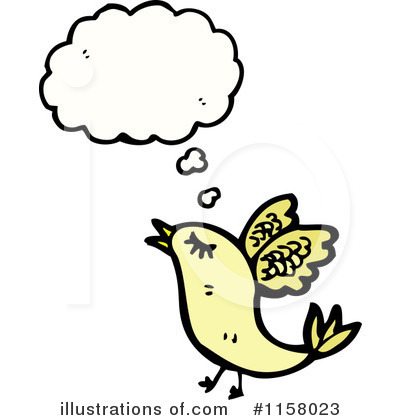 Royalty-Free (RF) Thinking Bird Clipart Illustration by lineartestpilot - Stock Sample #1158023