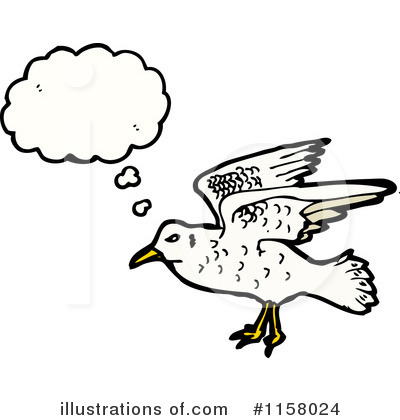 Royalty-Free (RF) Thinking Bird Clipart Illustration by lineartestpilot - Stock Sample #1158024