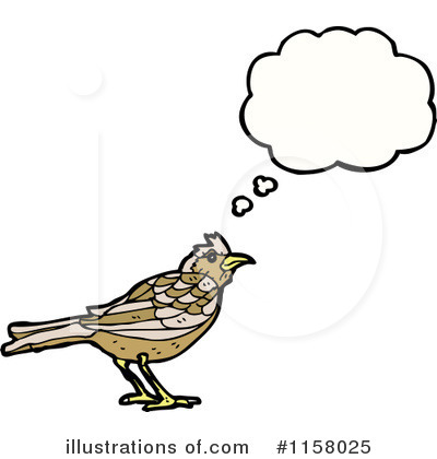 Thinking Bird Clipart #1158025 by lineartestpilot