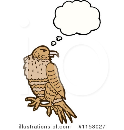 Thinking Bird Clipart #1158027 by lineartestpilot