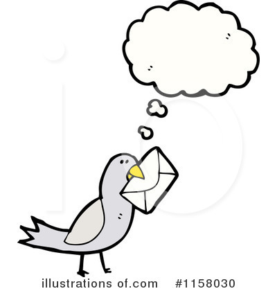 Royalty-Free (RF) Thinking Bird Clipart Illustration by lineartestpilot - Stock Sample #1158030