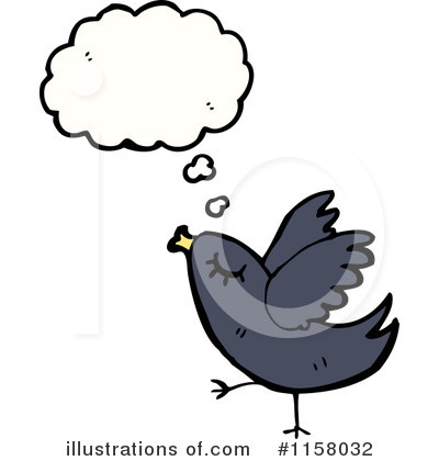 Royalty-Free (RF) Thinking Bird Clipart Illustration by lineartestpilot - Stock Sample #1158032