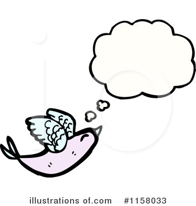 Thinking Bird Clipart #1158033 by lineartestpilot