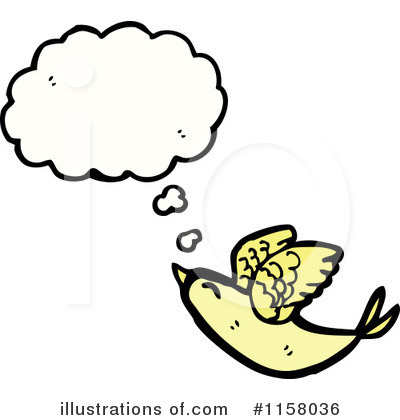Royalty-Free (RF) Thinking Bird Clipart Illustration by lineartestpilot - Stock Sample #1158036