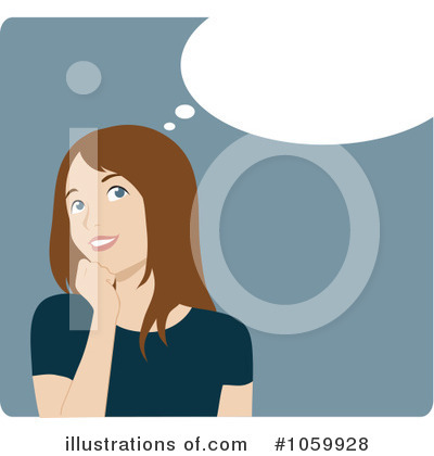 Thinking Clipart #1059928 by Rosie Piter