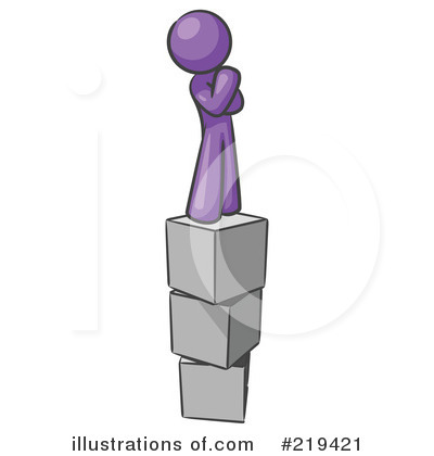 Purple Mascot Clipart #219421 by Leo Blanchette